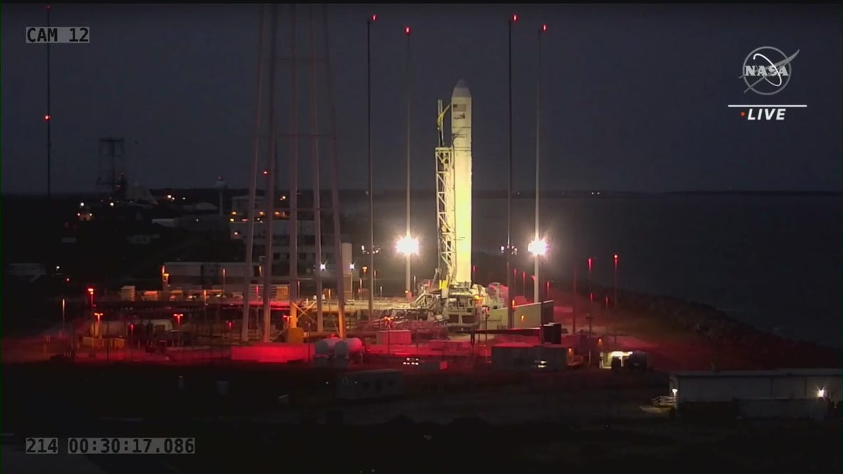 Rocket launch from Wallops Island in VA